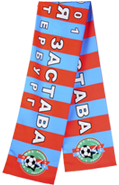 Двухслойный шарф с печатью логотипа на заказ. 
