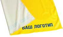 Махровые полотенца с полноцветной печатью логотипа.